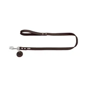 Hunter povodec za pse 20 mm/100 cm, usnje temnorjava