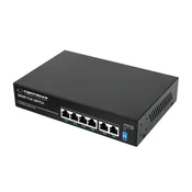 PoE stikalo Esperanza ENS105 - 6-portno, 10/100 Mbps, 60W, črno