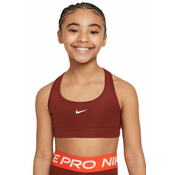 Sportski grudnjak za djevojke Nike Girls Swoosh Sports Bra - dark team red/white