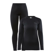 CRAFT ŽENSKI SET CORE WARM BASELAYER BLACK - L