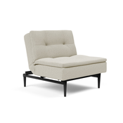 Stol SPLITBACK CHAIR s črnimi stileto nogicami-Temno siva
