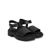 Sandali Calvin Klein Chunky Sandal Lth Mg HW0HW03131 Črna