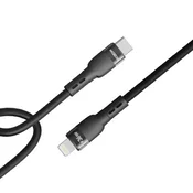 Moxom mx-cb185 silicone type c na lightning 36w 1m crni USB data kabal ( u2162 )