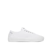 Tommy Hilfiger Tenis superge Th Vulc Cup Long Lace Canvas FM0FM05874 Bela
