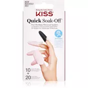 KISS Quick Soak-Off Remover Caps set za nokte 30 kom