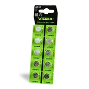 shumee 10 kosov Videx LR44 AG13 1,5 V 158 mAh alkalne baterije brez živega srebra