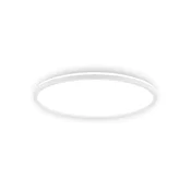B.K. Licht LED-stropna svetilka Shallow, bela, O 24 cm, IP44, plastika - Študija/pisarna