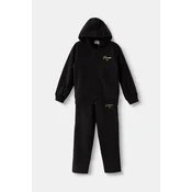 PUMA Essentials Script Glitter Full-Zip Tracksuit Youth, Kids, Black, 15-16Y
