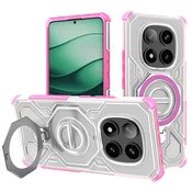 Hibridna maska Carbon Shield Pro za Xiaomi Redmi Note 14 Pro 5G / Poco X7 - pink transparent