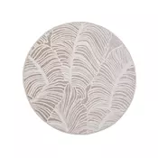 Tepih SALAMANCA 100 cm bež/bela/listasti dezen