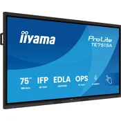 iiyama TE7515A-B2AG Interaktivni ravni panel IFP 75 VA 4K IR 40-točk 550cd DeepContrast-IR+ Android 14 EDLA 2xHDMI DP USB-C 2x20W