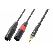 Pd CONNEX KABELJ CX70-1 Cable 2x XLR Male - 3.5mm Stereo 1.5m