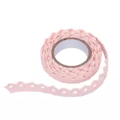 Bombažna samolepilna čipka 1.8 m - Pink (kreativni pribor)