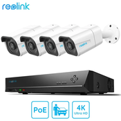 Reolink RLK8-800B4-A varnostni komplet, 1x NVR snemalna enota (2TB HDD) + 4x IP kamere B800, zaznavanje gibanja / oseb / vozil, 4K Ultra HD, IR LED luči, snemanje zvoka, aplikacija, IP66 vodoodpornost