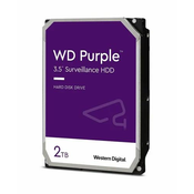 WESTERN DIGITAL Hard disk WD23PURZ 2TB 3.5 SATA III 64MB IntelliPower Purple