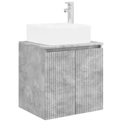 vidaXL vidaXL Umivalnik s pritrditev na steno Betonsko siva 49,5 x 41 x 63 cm, (5000245379)