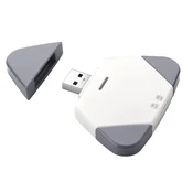 INF 3-v-1 magnetni čitalec SD/TF kartic za Lightning, USB-C in USB-A White, (5000282775)