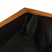 Northix Leseno korito za rože z rešetko, 180 cm, oranžno
