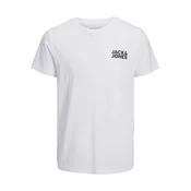 JACK & JONES Majica JJECorp črna/bela