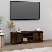 TV ormaric s vratima boja dimljenog hrasta 102x30x36 cm