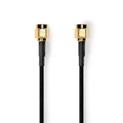 Nedis Antenski kabel | SMA moški | SMA moški | Pozlačeno | 50 ohmov | Zaščita z enojno lupino | 2,00 m | Okrogla | PVC | Črna | Oznaka