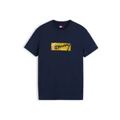 Tommy Jeans Majica mornarska / kari / roza / bela