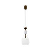 Luster na sajli ROYAL 1xE27/15W/230V zlatna/bela