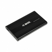 iBOX iBox HD-01 2,5 HDD ohišje, črno, kovinsko, USB 2.0, podporo za Windows, Mac in Linux, do 1 TB shrambe