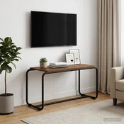 vidaXL TV stojalo 80 x 35.5 x 42 cm Hrastovina Inženirski les