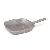 Žar ponev s steklenim pokrovom in titanovo površino Taupe 28cm 55548