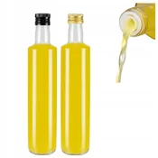shumee STEKLENICA DORICA 500 ml BREZBARVNA Z DOZATORJEM za olivno olje in kis 0,5 l