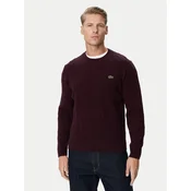Lacoste Pulover AH2924 Bordo rdeča Classic Fit