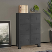 Vidaxl Industrijska omara antracit 75x40x115 cm kovinska
