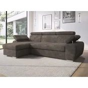 Kotna garnitura Columbus 252 (Lumo 40) Rjava, Funkcija spanjeFunkcija spanje, PredalPredal, 255x170x85cm