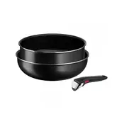 Set wok tava i kaserola Tefal - Easy Cook & Clean, 3 dijela