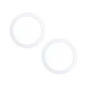 Eglo 32387 - KOMPLET 2x LED ugradnih plafonskih svetiljki FUEVA LED/15,5W/230V