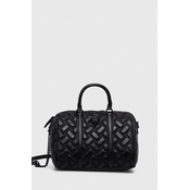 Usnjena torbica Kurt Geiger London črna barva