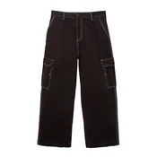 Pull&Bear Kargo hlače črna