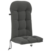 Vidaxl Blazina za stol Adirondack PUTTEN 100% poliester Antracit