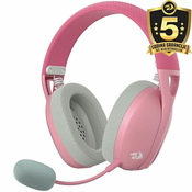 Slušalice Redragon Ire Pro H848, bežične, gaming, mikrofon, over-ear, PC, PS4, Switch, roze 6950376719102