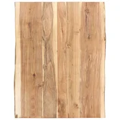Vidaxl Mizna plošča trden akacijev les 80x(50-60)x3,8 cm