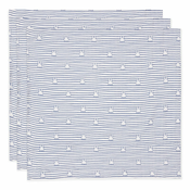 JOLLEIN tetra pelena miffy stripe 3/1, 70x70cm navy