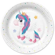 Papirnati krožniki Čarobni samorog 23 cm 8 kosov.
