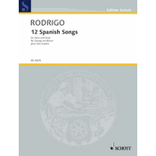 RODRIGO:TWELVE (12) SPANISH SONGS,VOICE AND PIANO