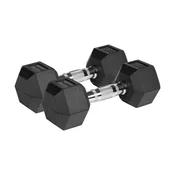 Rebel REBEL ACTIVE Uteži iz litega železa, prevlečene z gumo, 2x8 kg