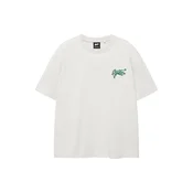 Pull&Bear Majica STWD COMMUNITY  kremna / smaragd / črna