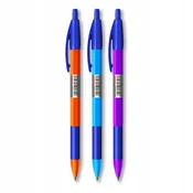 BTS Kemični svinčnik Penmate Click and Grip 1 mm moder