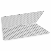 Zadnja plošča EKW za hlajenje, aluminij, srebrna