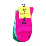 Yellow PACK DE 3 THUNDER SOCKS Večbarvna