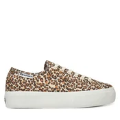 Superge Superga Platform Leopard Print Rjava